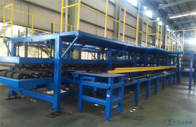 SP-10/PU edge sealing rock wool sandwich panel production line